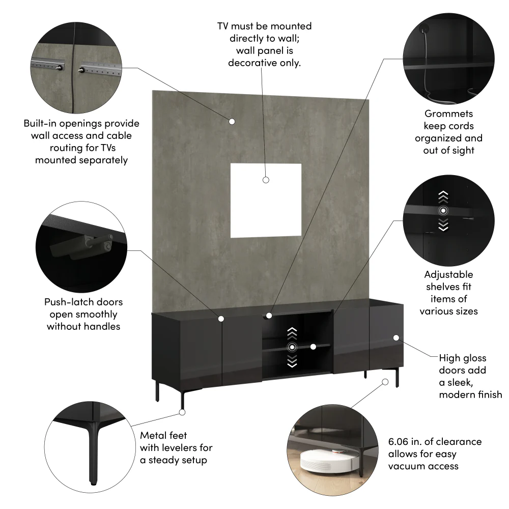 71W Modular Entertainment Center - Image 12
