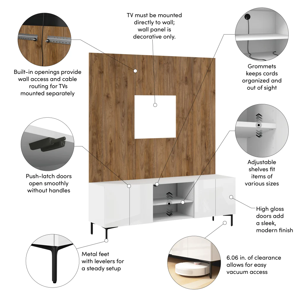 71W Modular Entertainment Center - Image 6