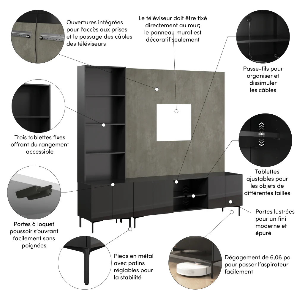 94W Modular Entertainment Center - Image 10