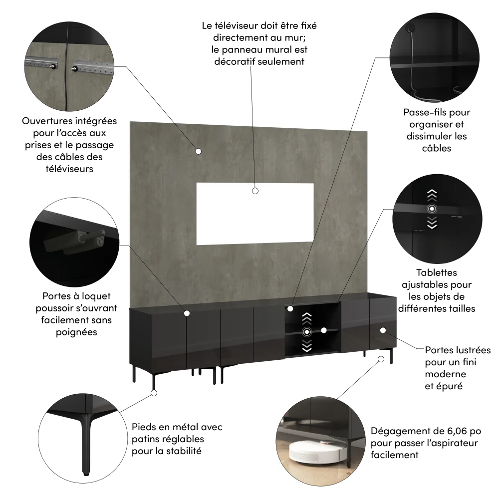 94W Modular Entertainment Center - Image 43