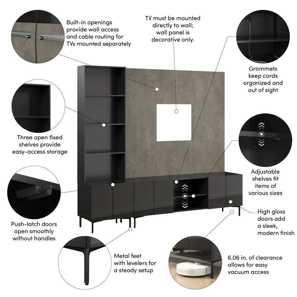94W Modular Entertainment Center - Image 6