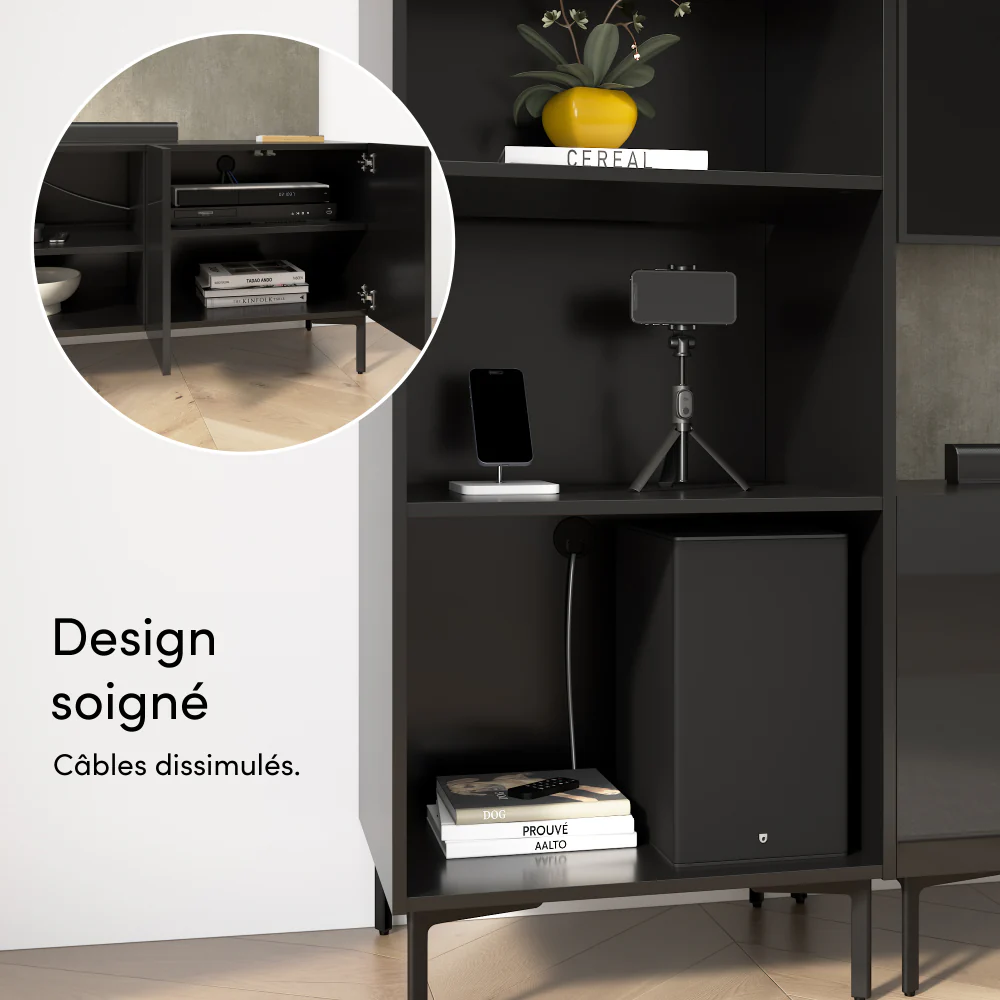 118W Modular Entertainment Center with Media Towers - Image 19