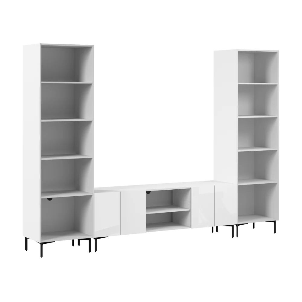 118W Modular Entertainment Center with Media Towers - Image 33