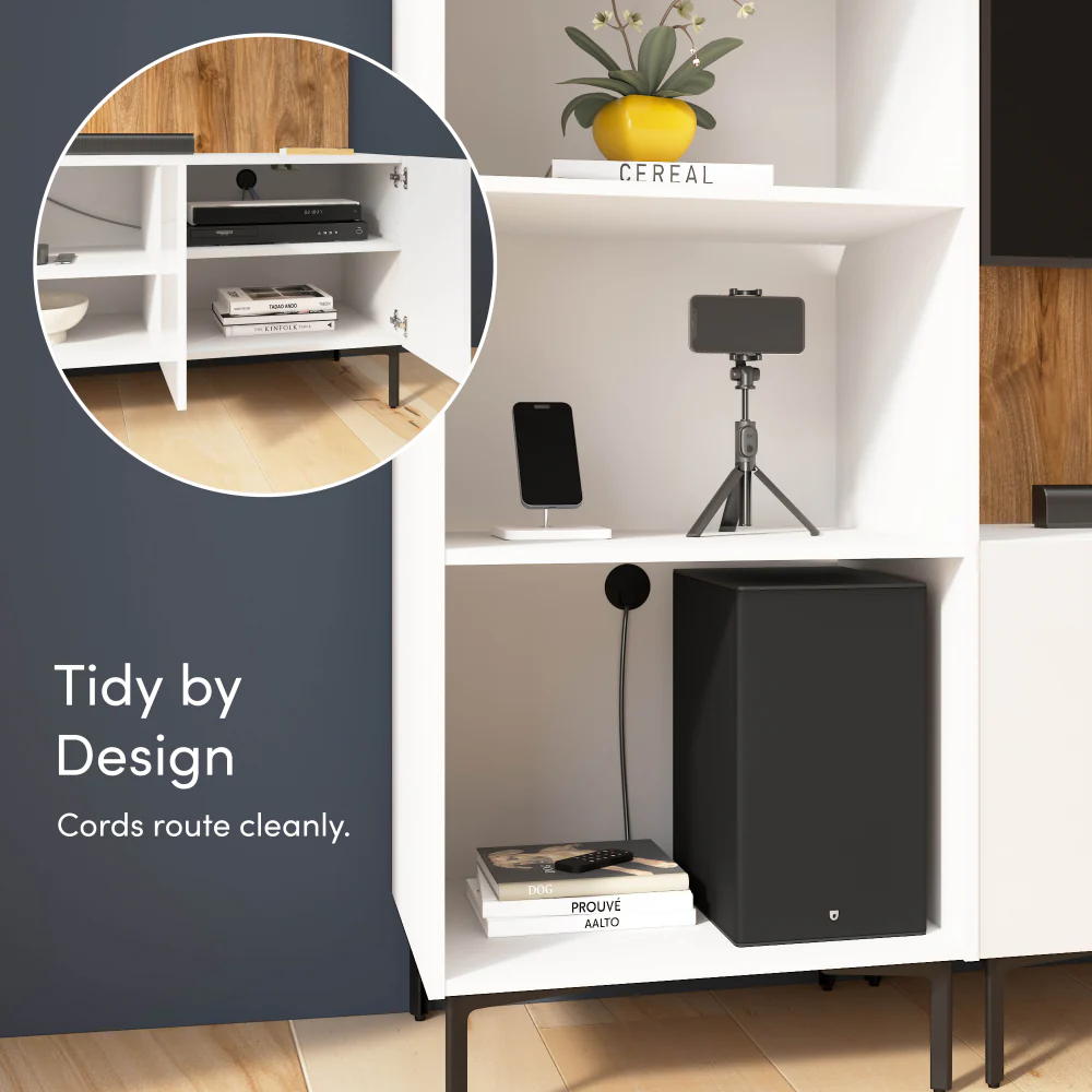 118W Modular Entertainment Center with Media Towers - Image 4