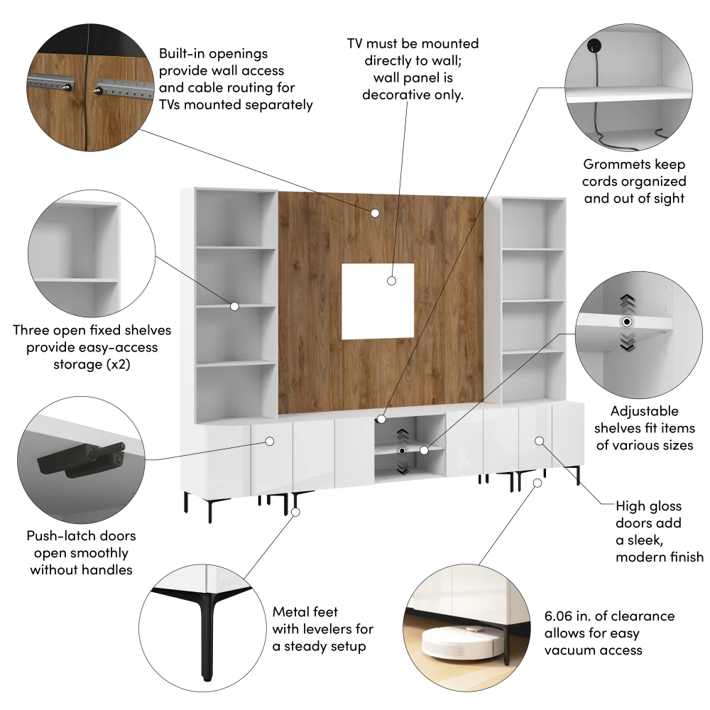 118W Modular Entertainment Center - Image 17