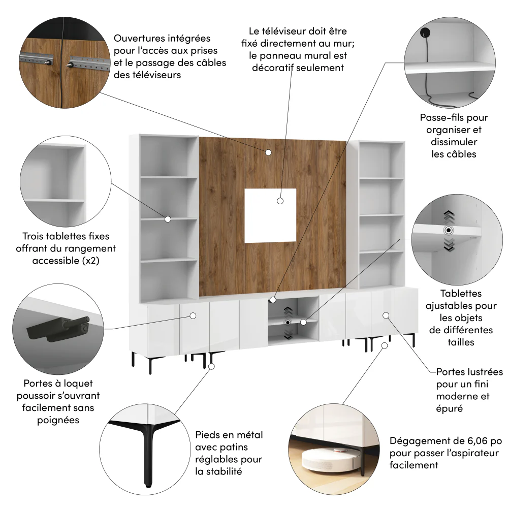 118W Modular Entertainment Center - Image 21
