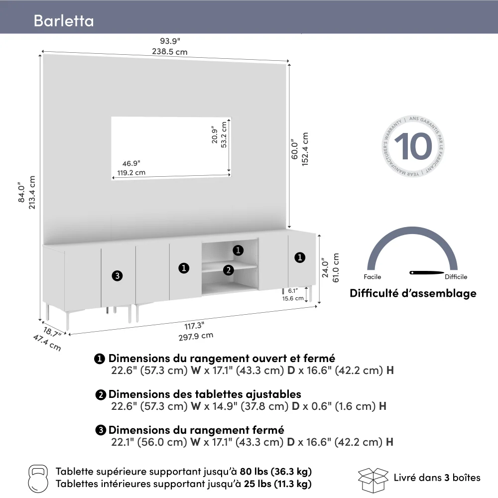 118W Modular Entertainment Center - Image 33