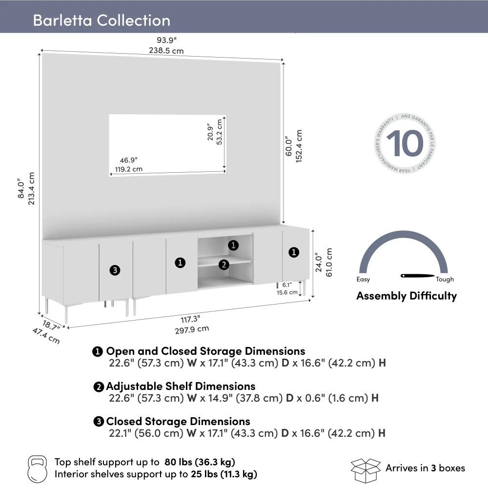 118W Modular Entertainment Center - Image 40