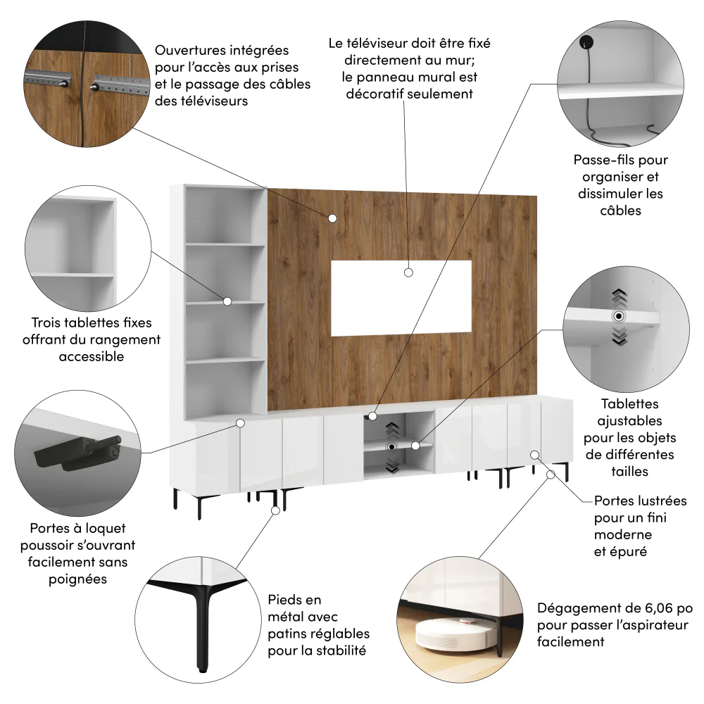 118W Modular Entertainment Center - Image 43