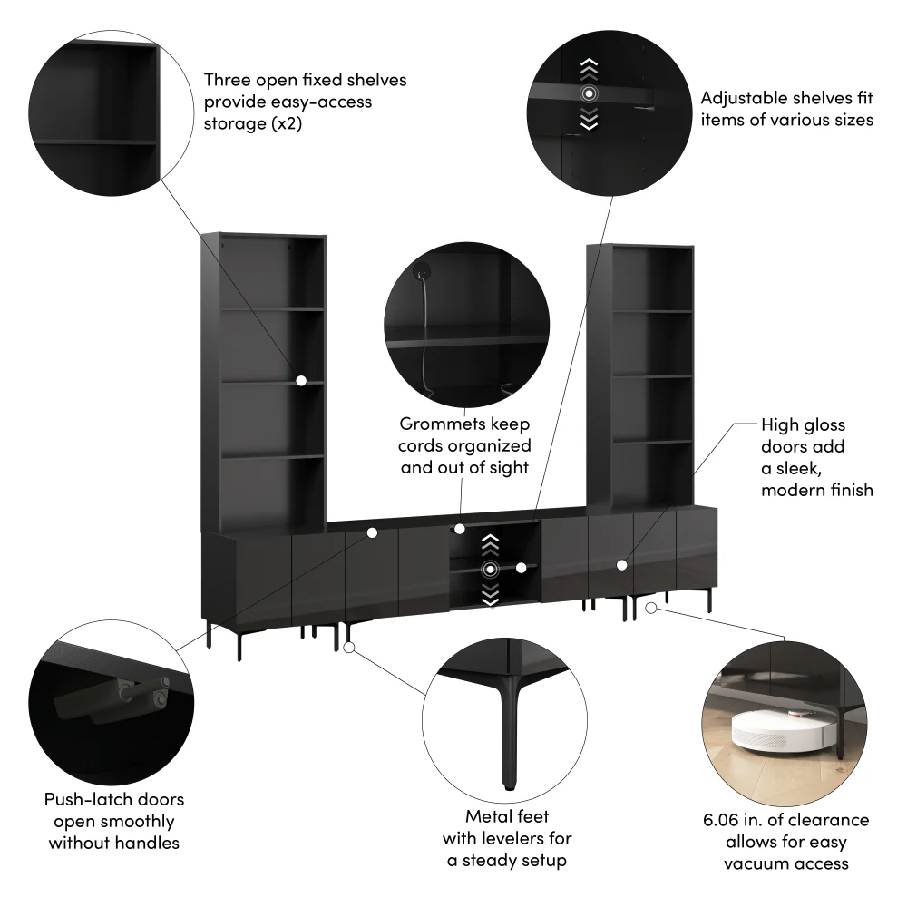 118W Modular Entertainment Center - Image 50