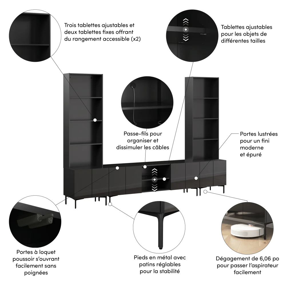 118W Modular Entertainment Center - Image 53