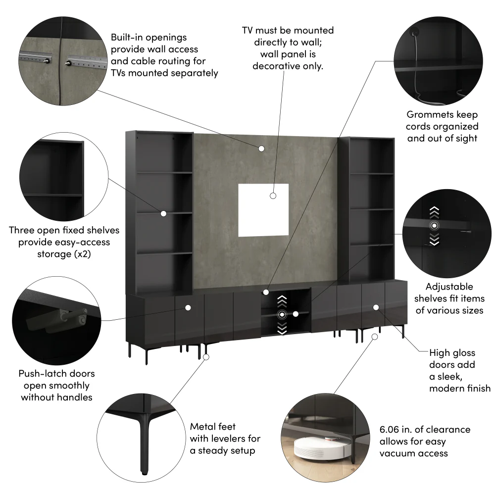 118W Modular Entertainment Center - Image 6