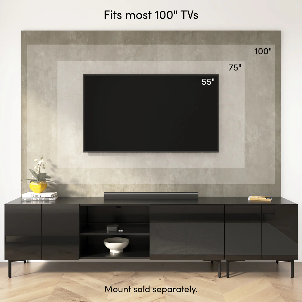 141W Modular Entertainment Center with Tall Cabinets - Image 27