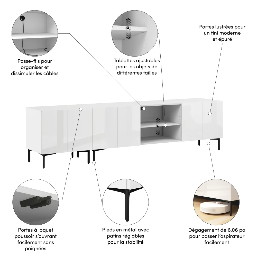 94W Modular TV Stand - Image 10