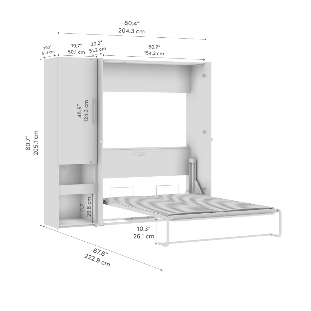 Murphy Bed with Storage Tower - Image 14