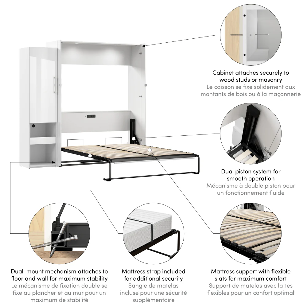 Murphy Bed with Storage Tower - Image 4