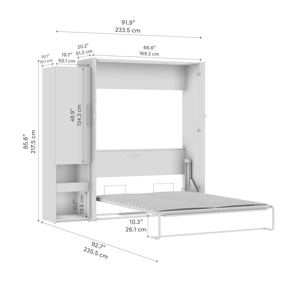 Murphy Bed with Storage Tower - Image 6