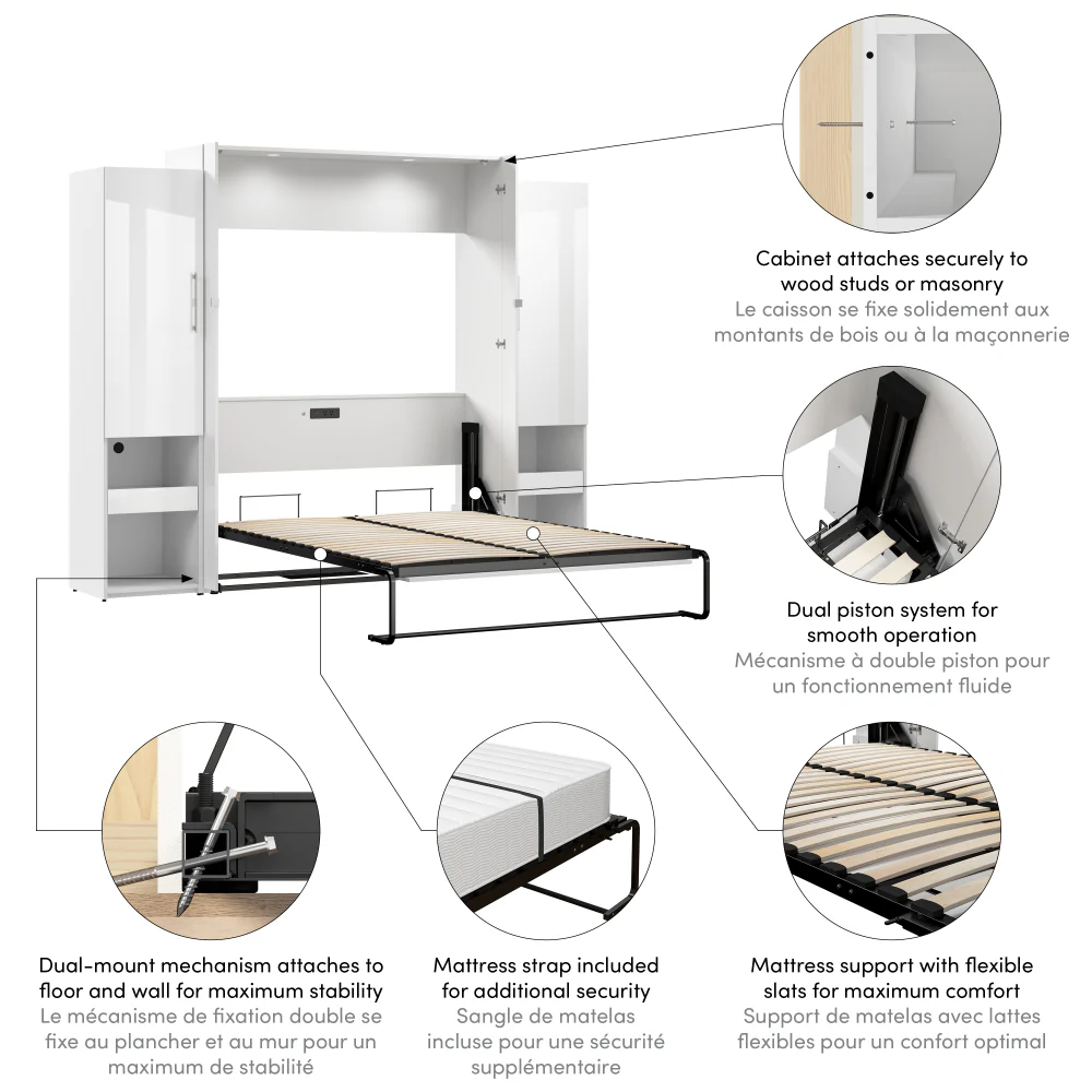 Murphy Bed with Storage Towers - Image 14