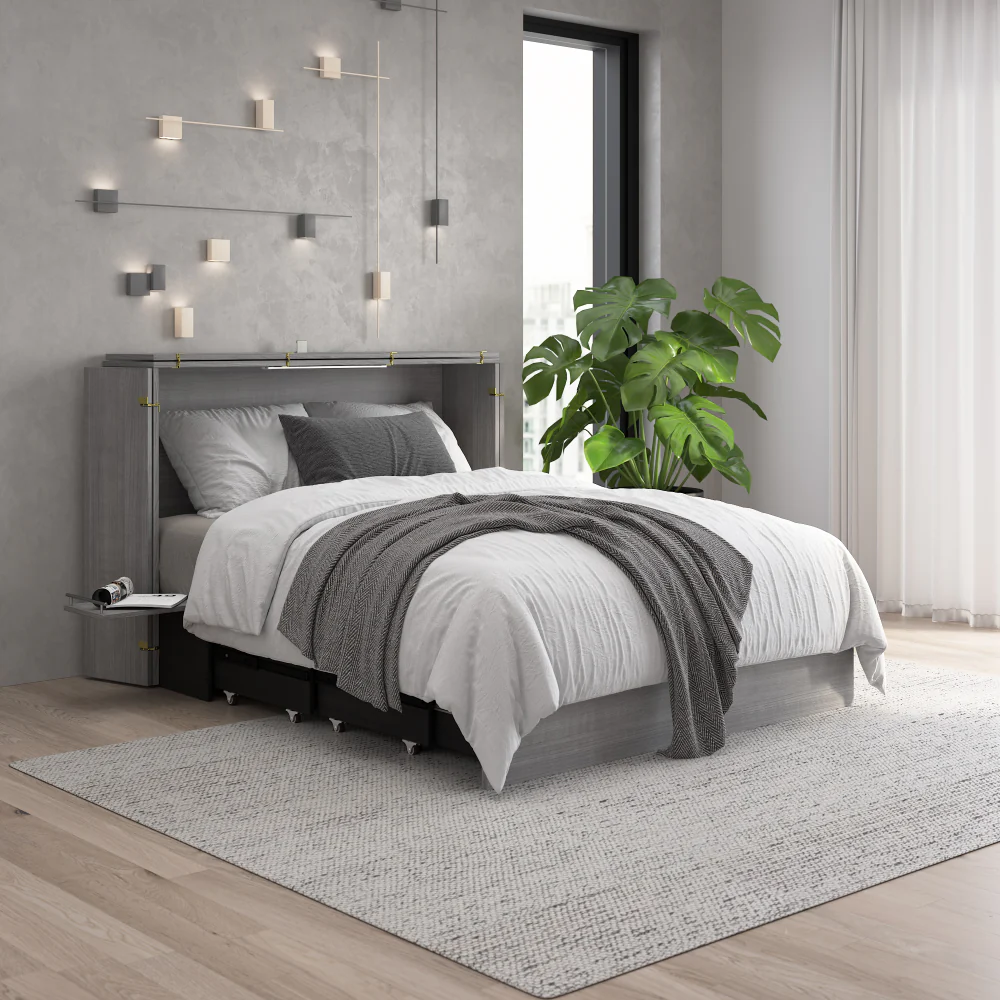 Murphy Cabinet Bed with Pullout Drawer - Image 15