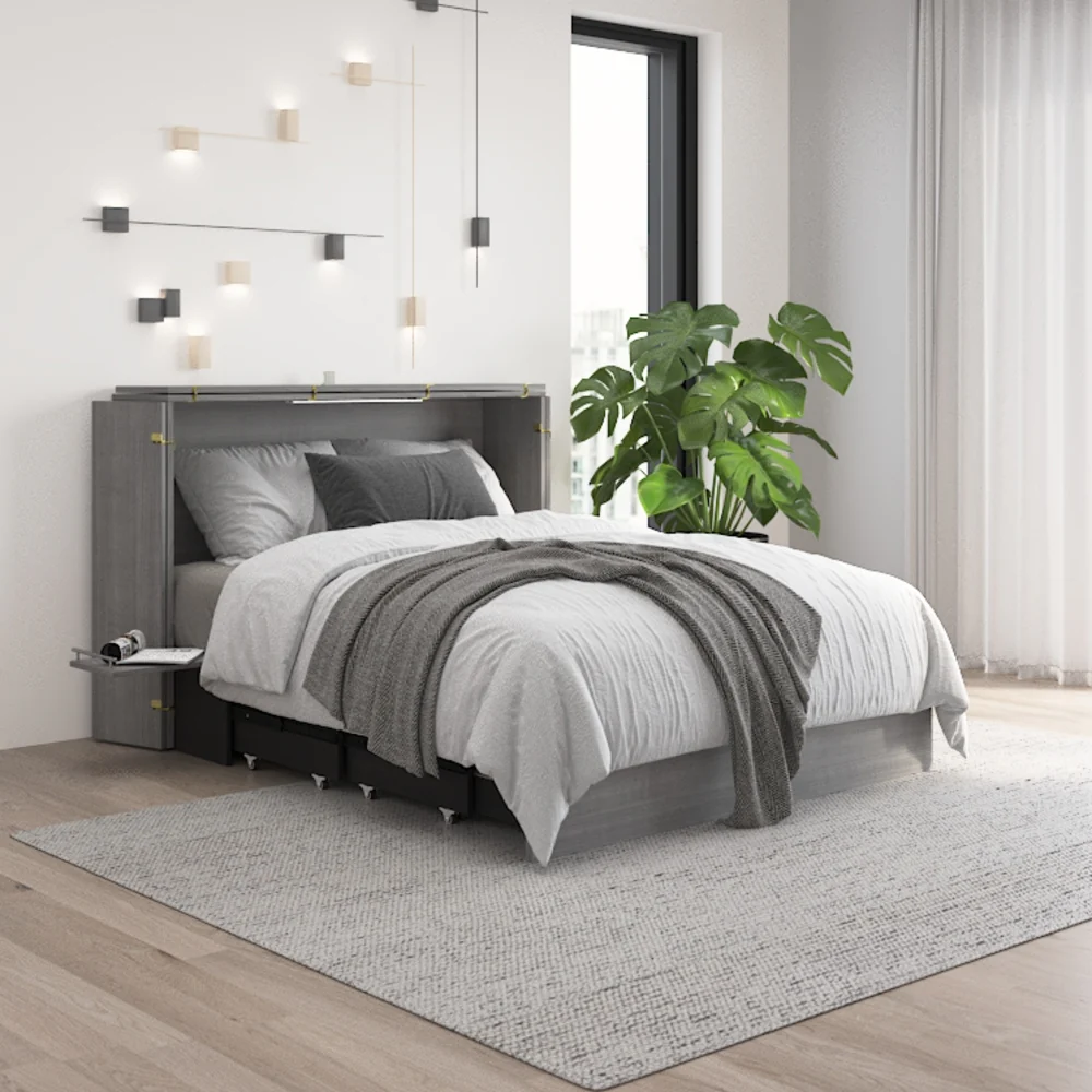 Murphy Cabinet Bed with Pullout Drawer - Image 28