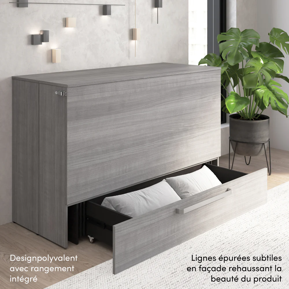 Murphy Cabinet Bed with Pullout Drawer - Image 37