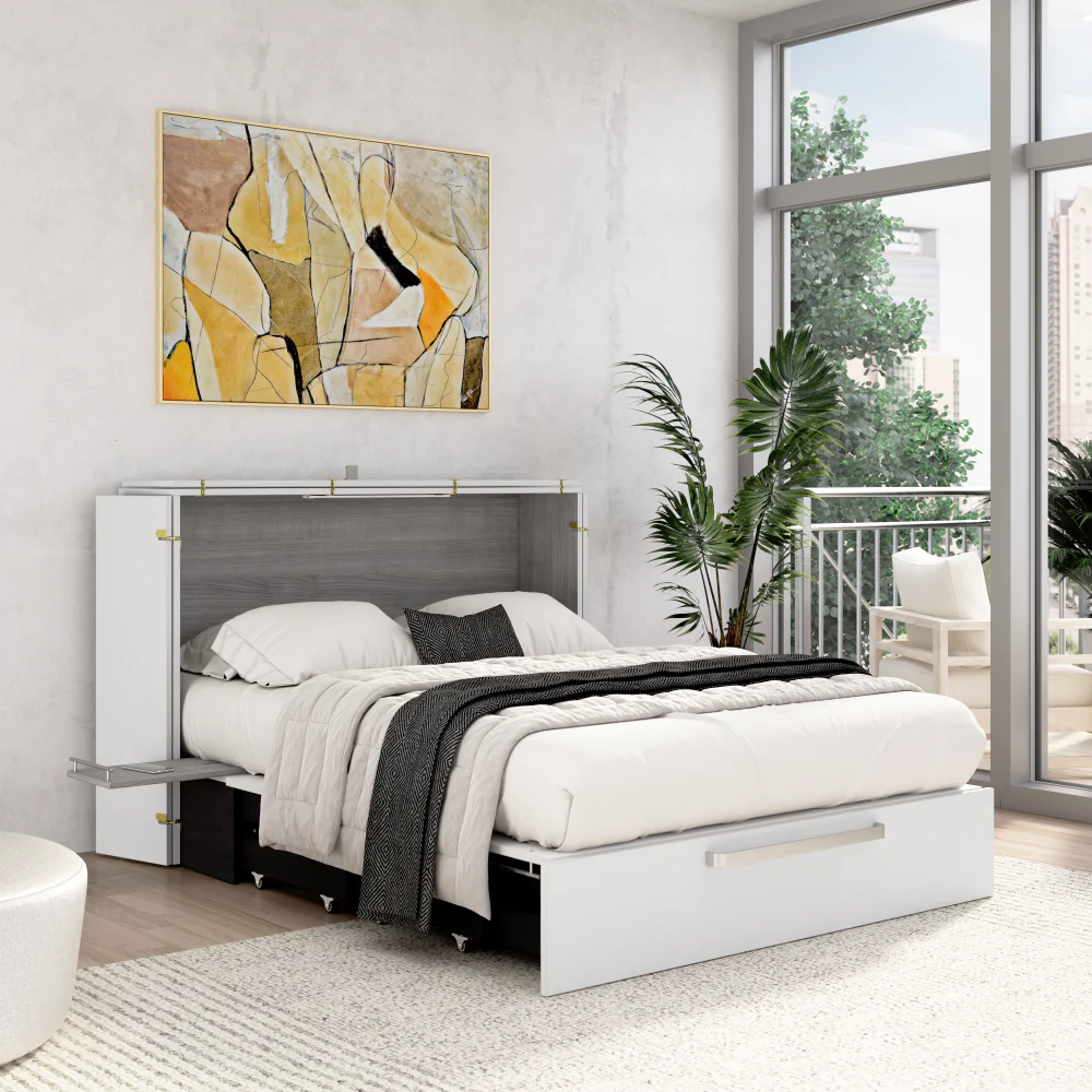 Murphy Cabinet Bed with Pullout Drawer - Image 42