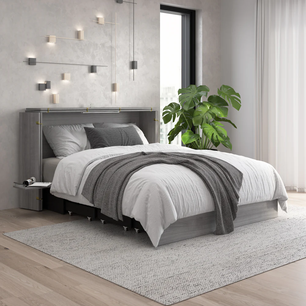 Murphy Cabinet Bed with Pullout Drawer - Image 52