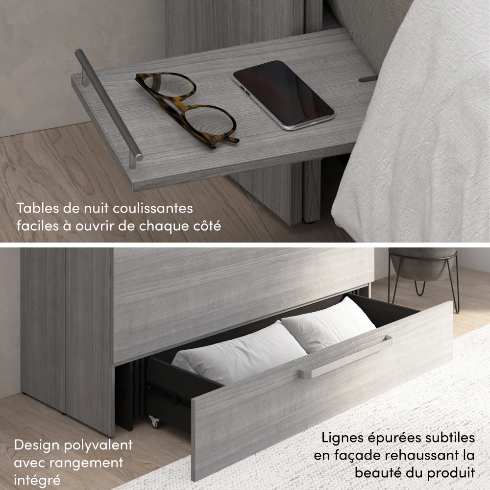Murphy Cabinet Bed with Pullout Drawer - Image 60