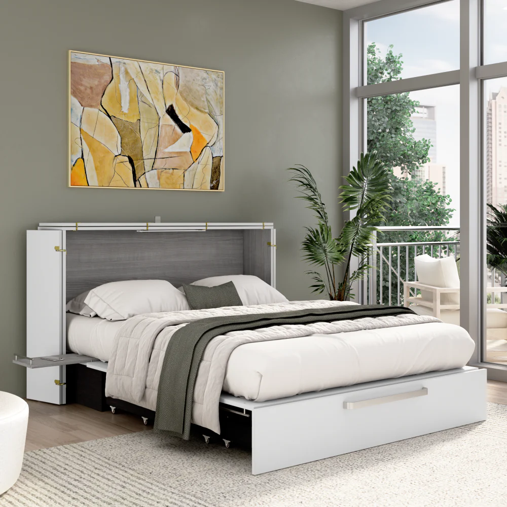 Murphy Cabinet Bed with Pullout Drawer - Image 65