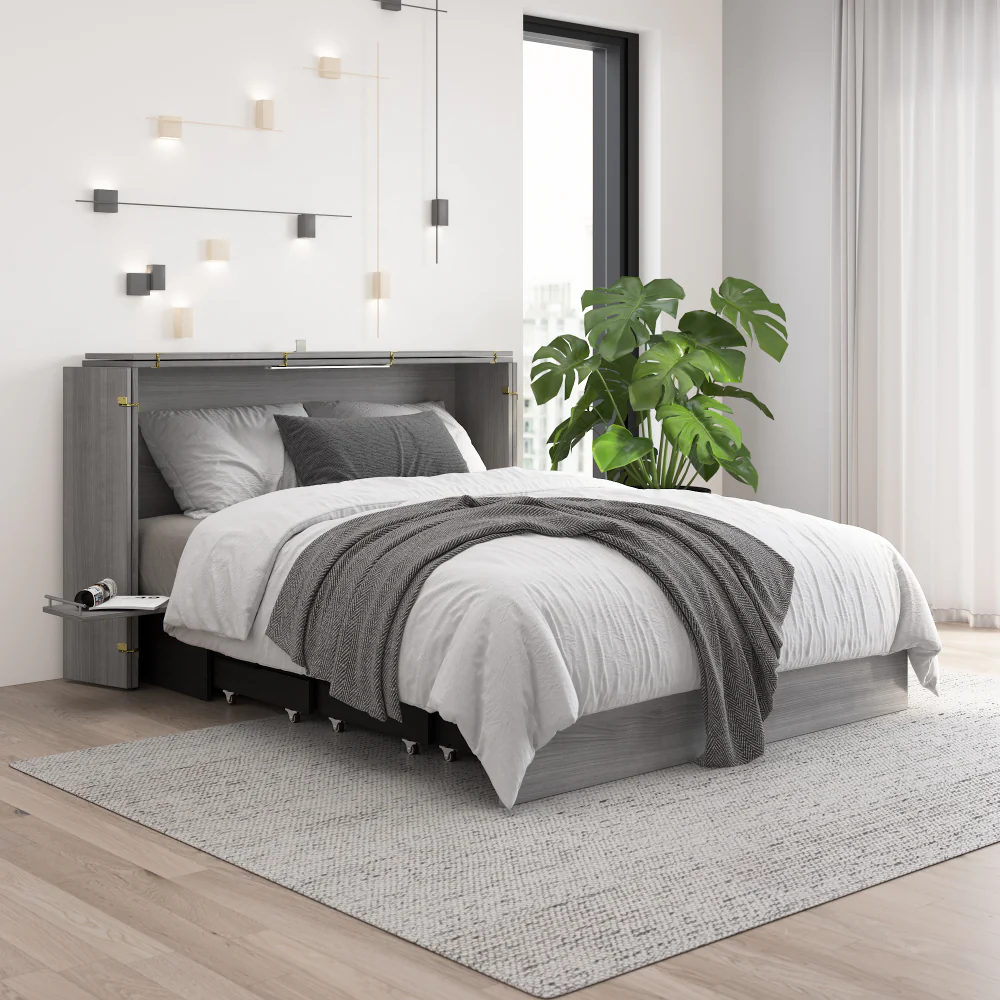 Murphy Cabinet Bed with Pullout Drawer - Image 73