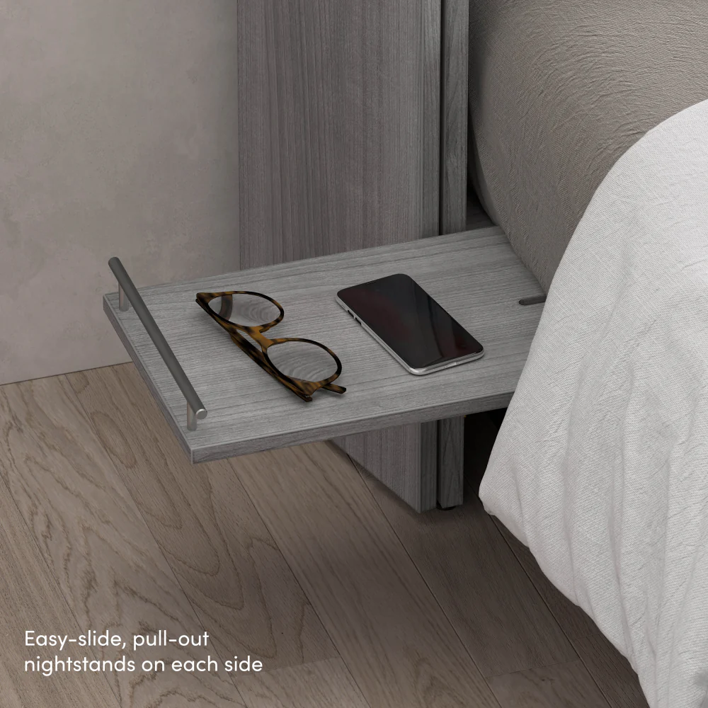 Murphy Cabinet Bed with Pullout Drawer - Image 75