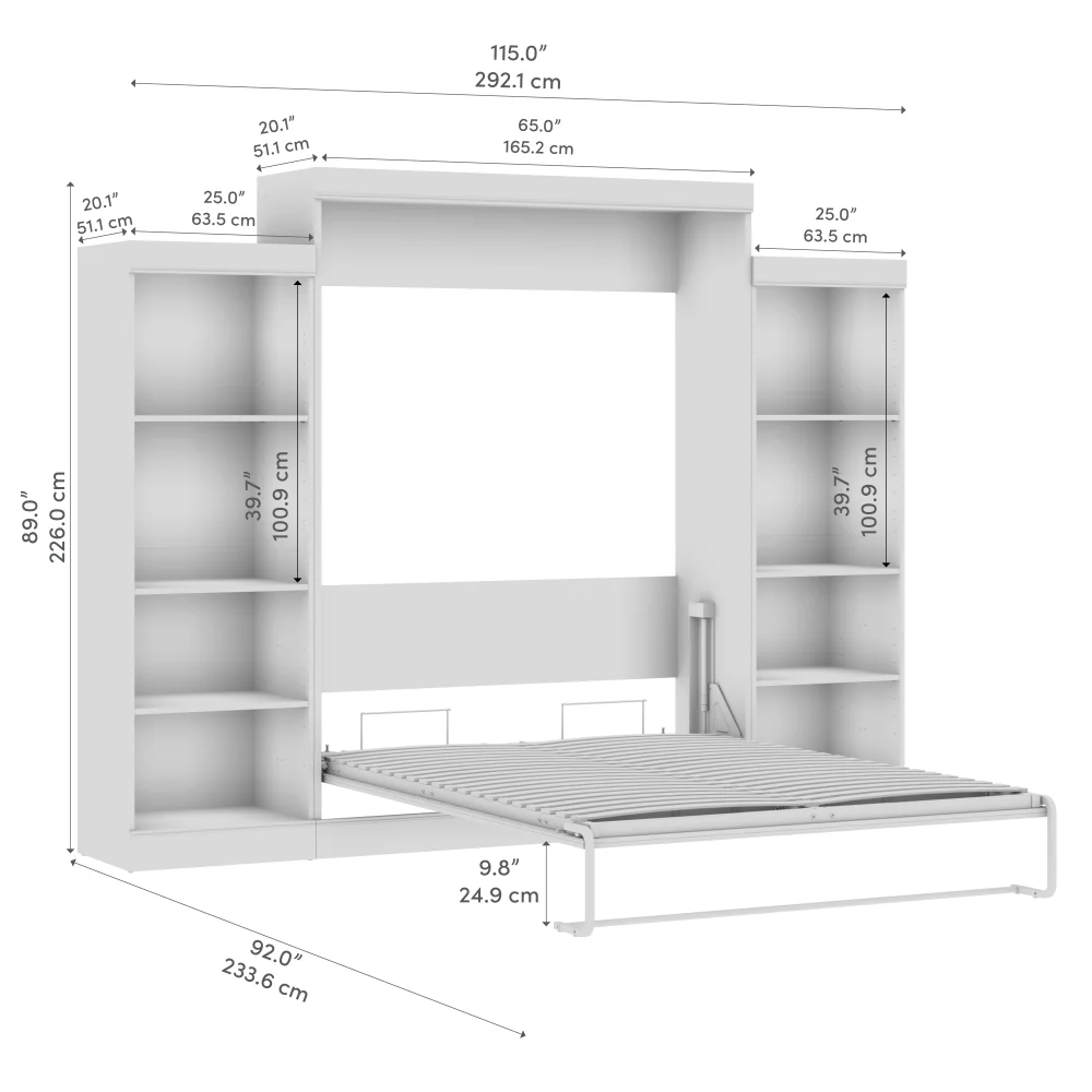 Murphy Bed with Storage Towers - Image 10