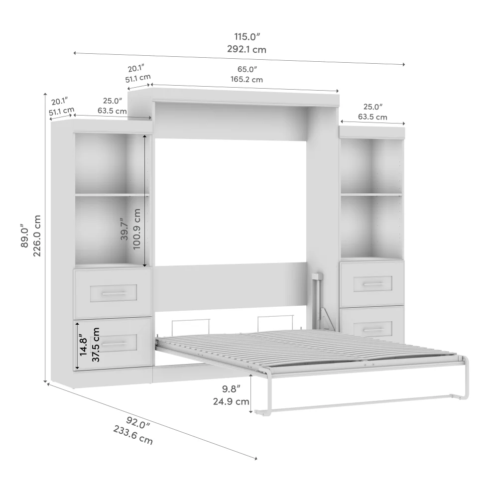Murphy Bed with Storage Towers - Image 30