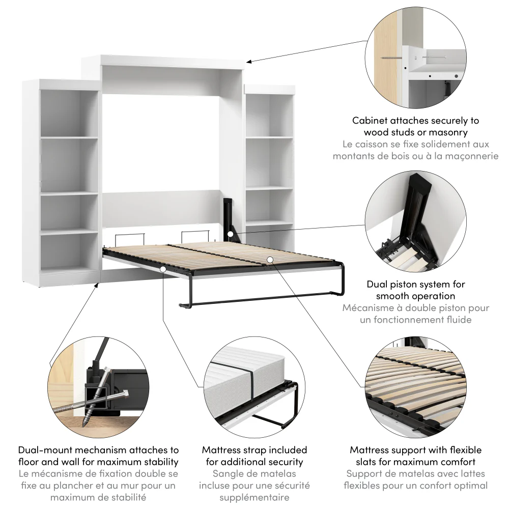 Murphy Bed with Storage Towers - Image 8