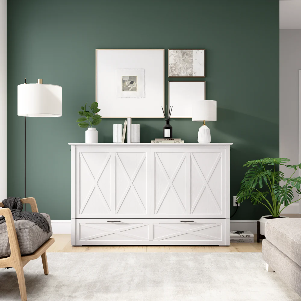 Murphy Cabinet Bed with Pullout Drawer - Image 18