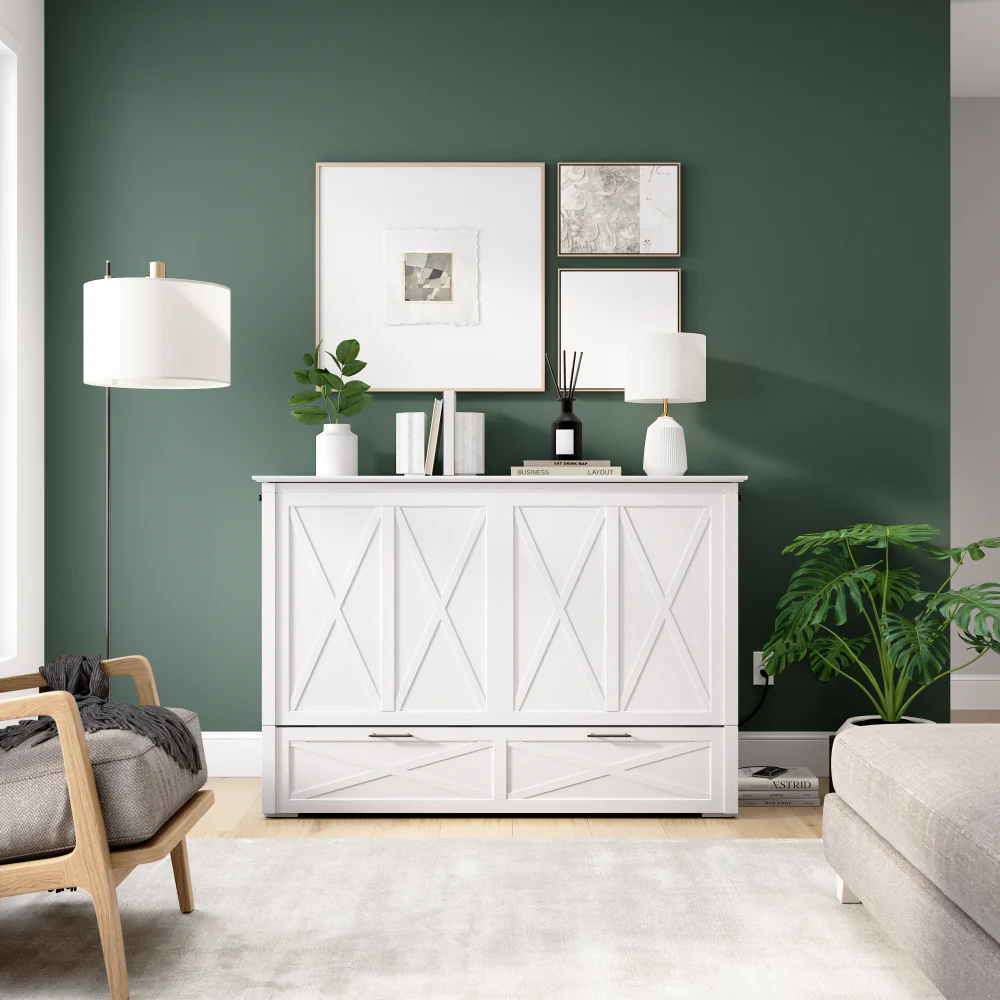 Murphy Cabinet Bed with Pullout Drawer - Image 3