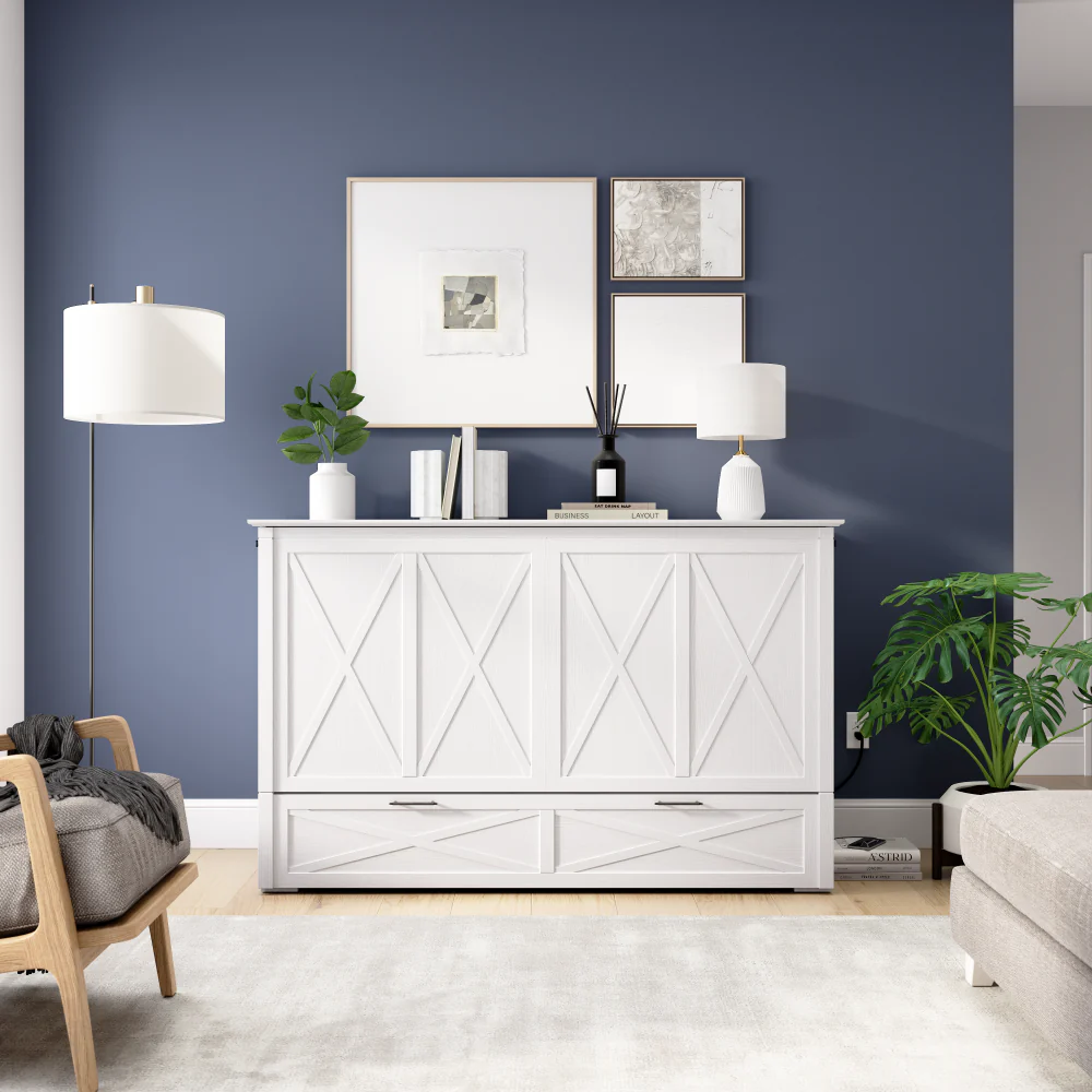 Murphy Cabinet Bed with Pullout Drawer - Image 33