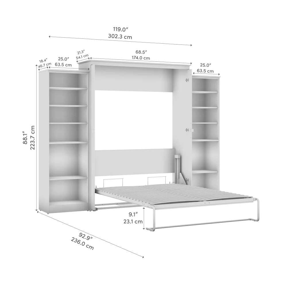 Murphy Bed with Storage Towers - Image 10