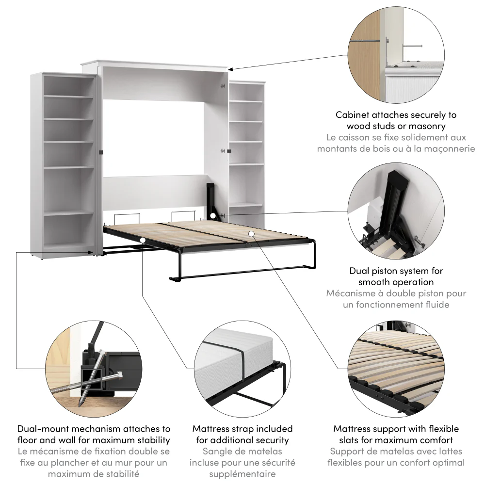 Murphy Bed with Storage Towers - Image 18