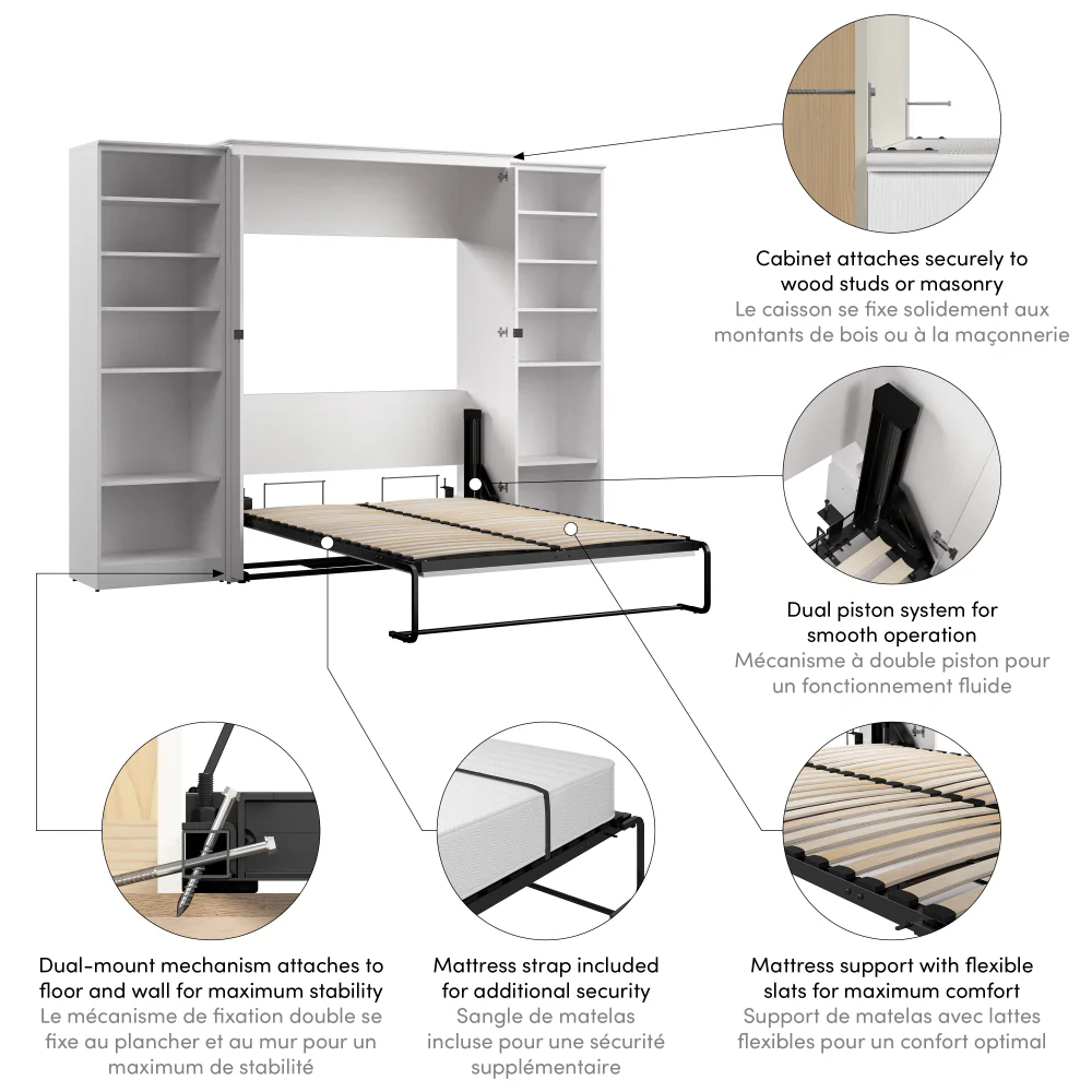 Murphy Bed with Storage Towers - Image 28