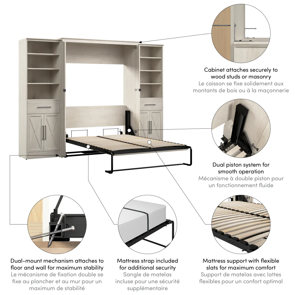 Murphy Bed with Storage Towers - Image 48