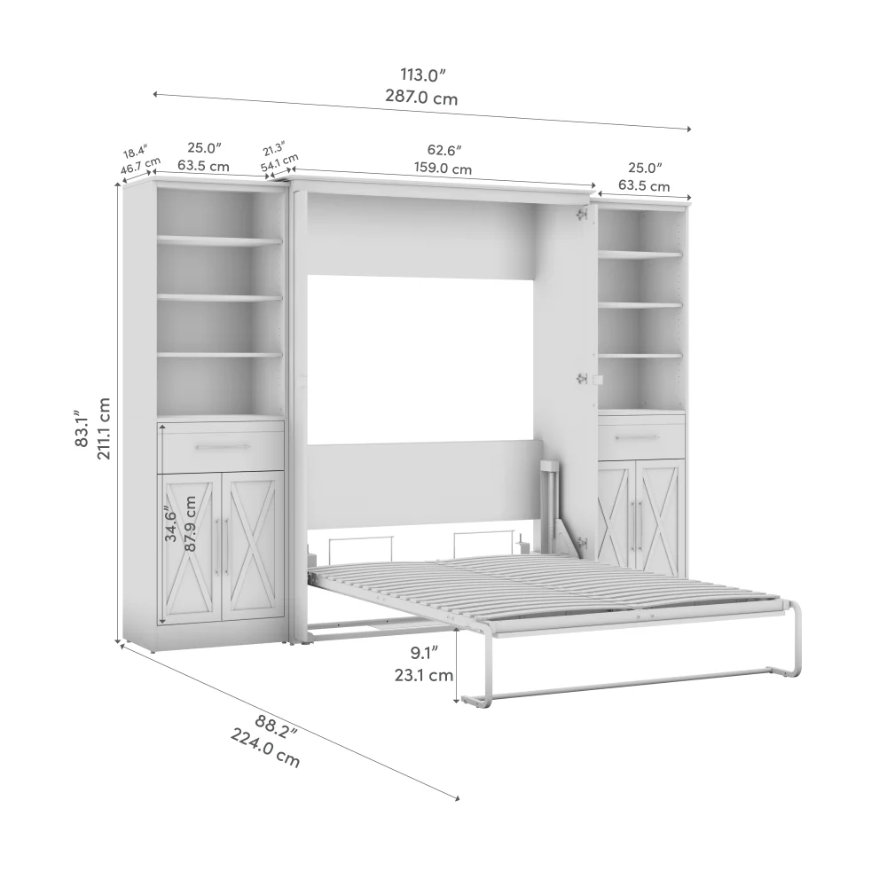 Murphy Bed with Storage Towers - Image 50