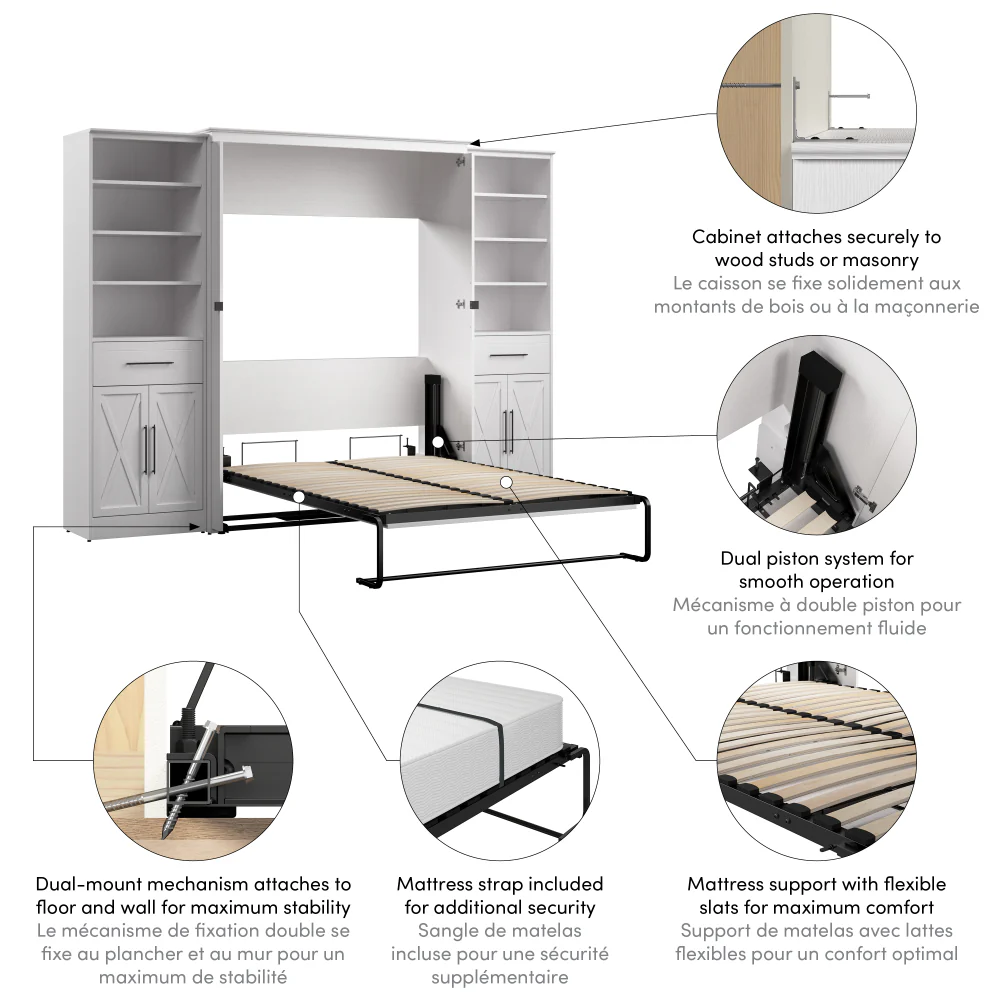 Murphy Bed with Storage Towers - Image 58