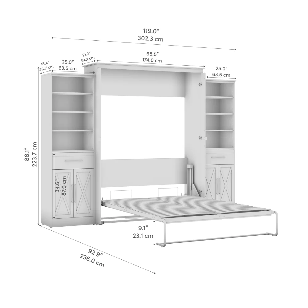 Murphy Bed with Storage Towers - Image 70