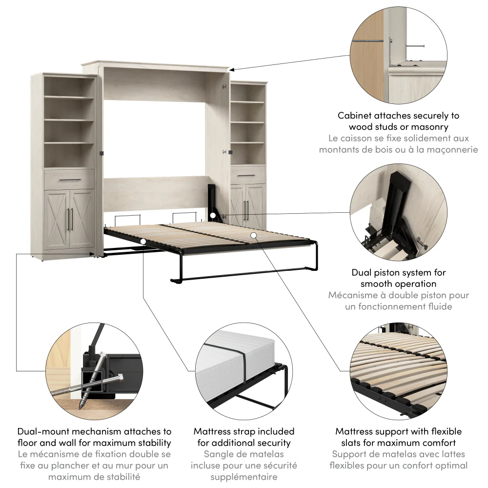 Murphy Bed with Storage Towers - Image 78