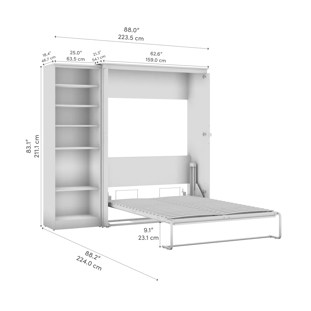 Murphy Bed with Storage Tower - Image 10