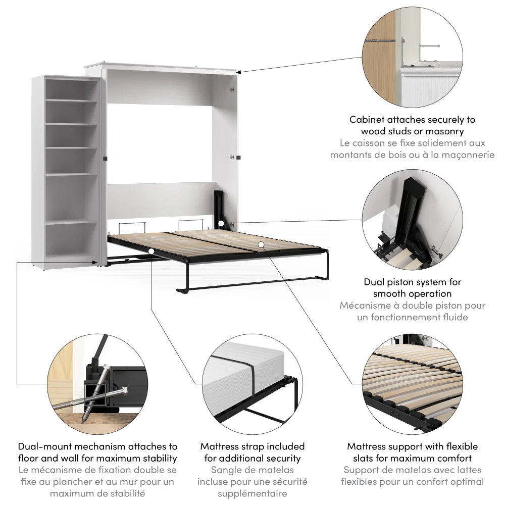 Murphy Bed with Storage Tower - Image 38