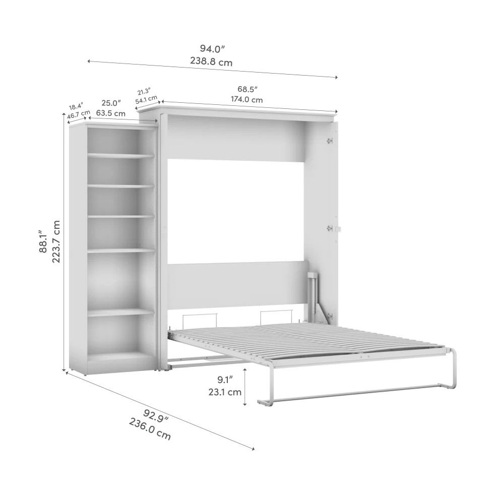 Murphy Bed with Storage Tower - Image 40