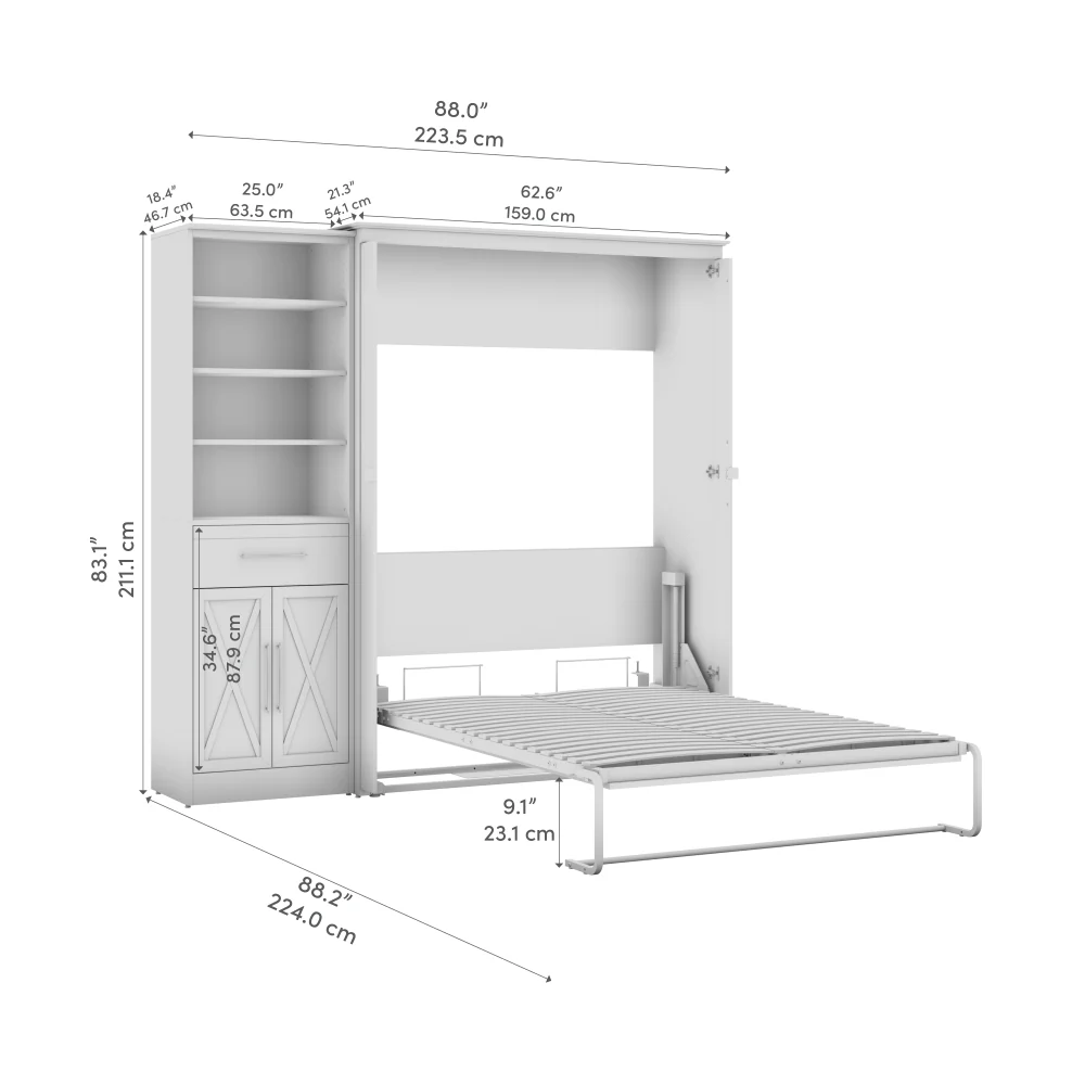 Murphy Bed with Storage Tower - Image 50