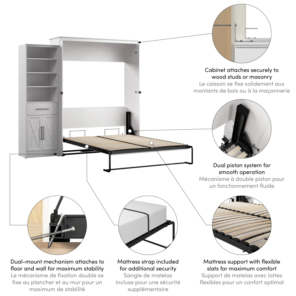 Murphy Bed with Storage Tower - Image 68